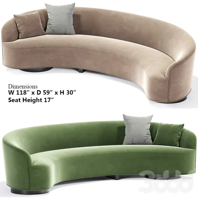 Vladimir Kagan Sloane Sofa 02